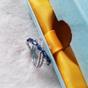 Sapphire Ring 925 Sterling Silver